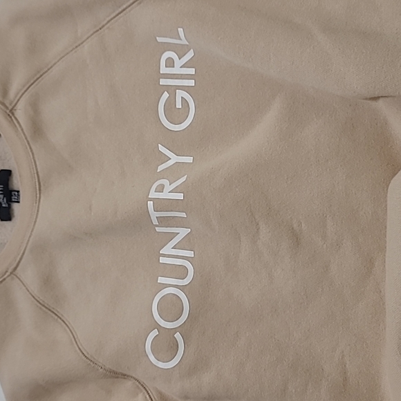 Brunette The Label tan country girl graphic crewneck sweatshirt - Picture 3 of 7